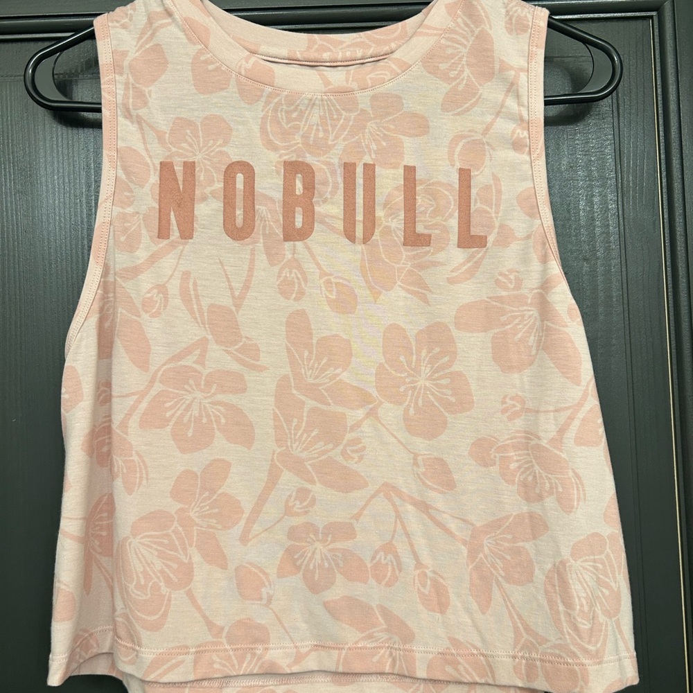 NOBULL Women's Pink Floral Tank Top